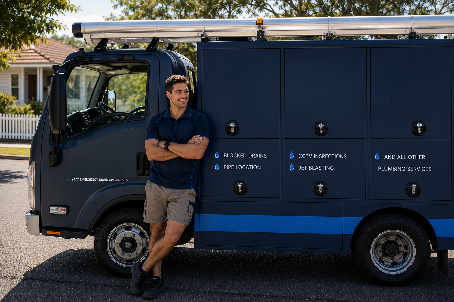 Plumber with Enmore Blocked Drains van